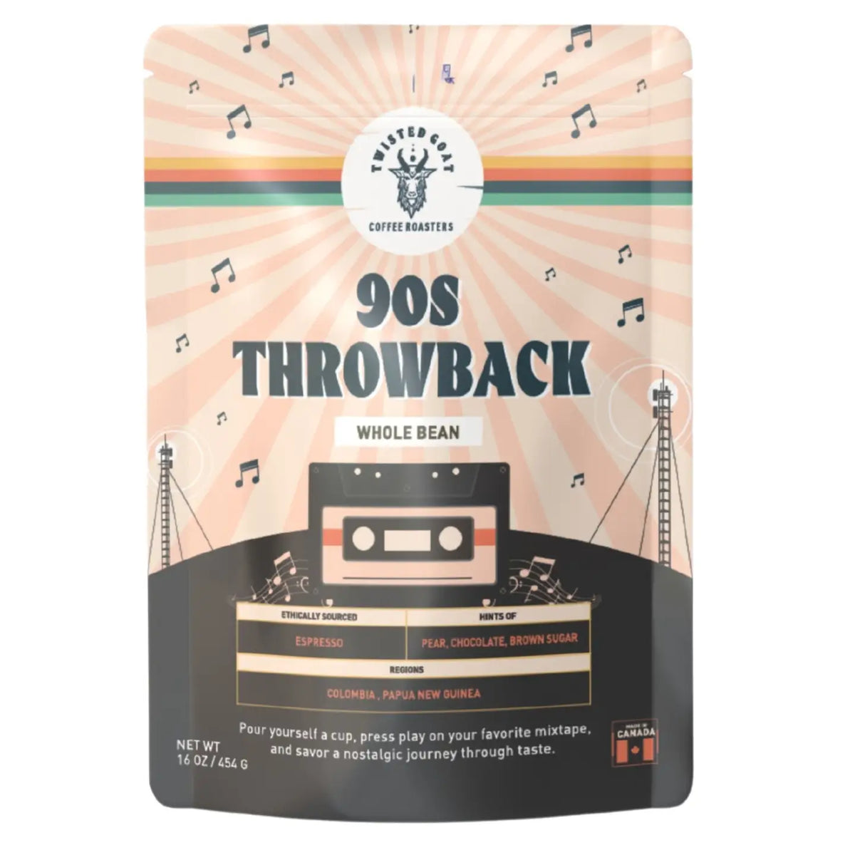 90s Throwback - Whole Bean Coffee - Espresso - 1lb