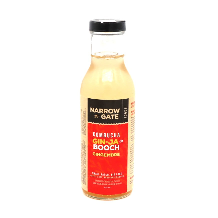 Kombucha - Gin-ja Booch - Narrow Gate — Beverage — Narrow Gate Kombucha – Gin-ja Booch (355ml) Enjoy a bold, invigorating ...