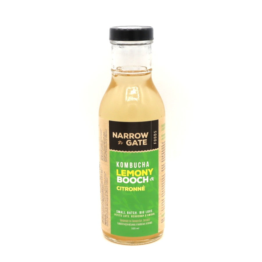 Kombucha - Lemony Booch - Narrow Gate — Beverage — Narrow Gate Kombucha – Lemony Booch (355ml) Enjoy a crisp, citrus-forwa...
