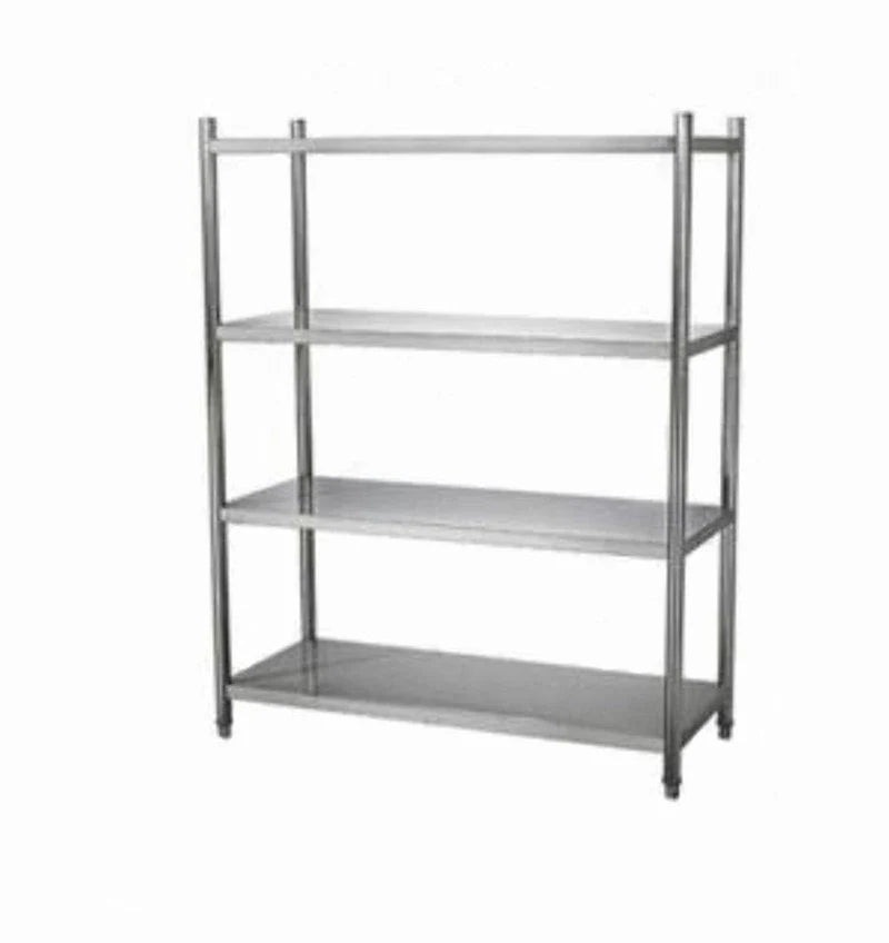 12" x 54" Stainless Steel Solid Board 4 Tier Shelf - 72" High