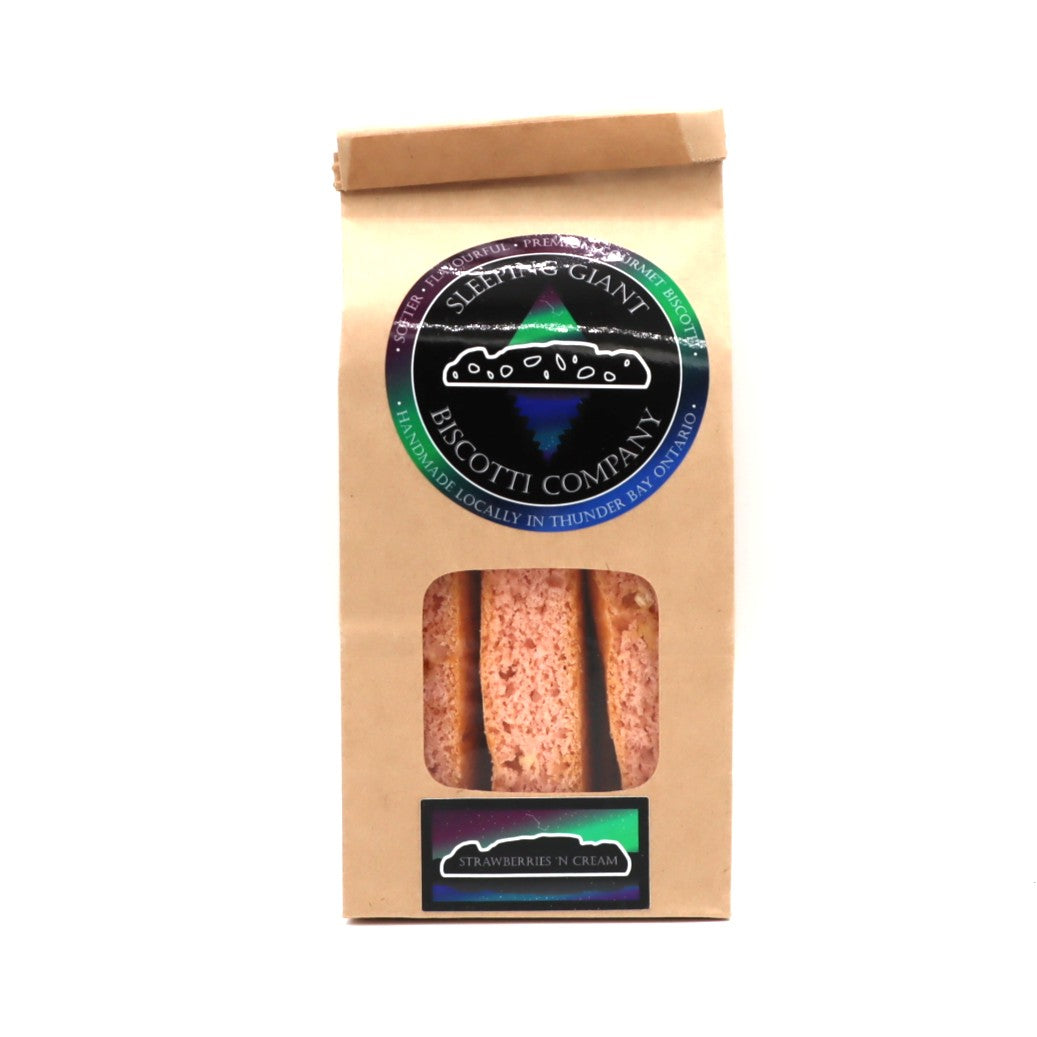 Handmade Biscotti - Strawberries & Cream - Small Batch by Sleeping Giant Biscotti — Handmade Biscotti Cookies – North Amer...