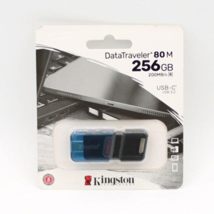 Kingston Datatraveler 80 m - Retail usb flash drive - 256 gb - usb-c 3.2 gen 1