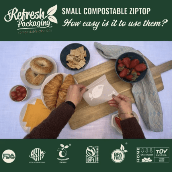 Compostable Zip - Top Bags - Refresh Packaging - AgriTech North