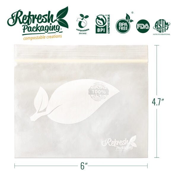 Compostable Zip - Top Bags - Refresh Packaging - AgriTech North