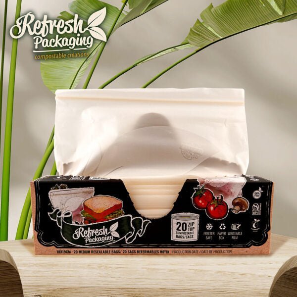 Compostable Zip - Top Bags - Refresh Packaging - AgriTech North