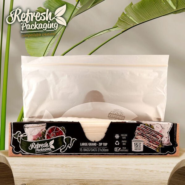Compostable Zip - Top Bags - Refresh Packaging - AgriTech North