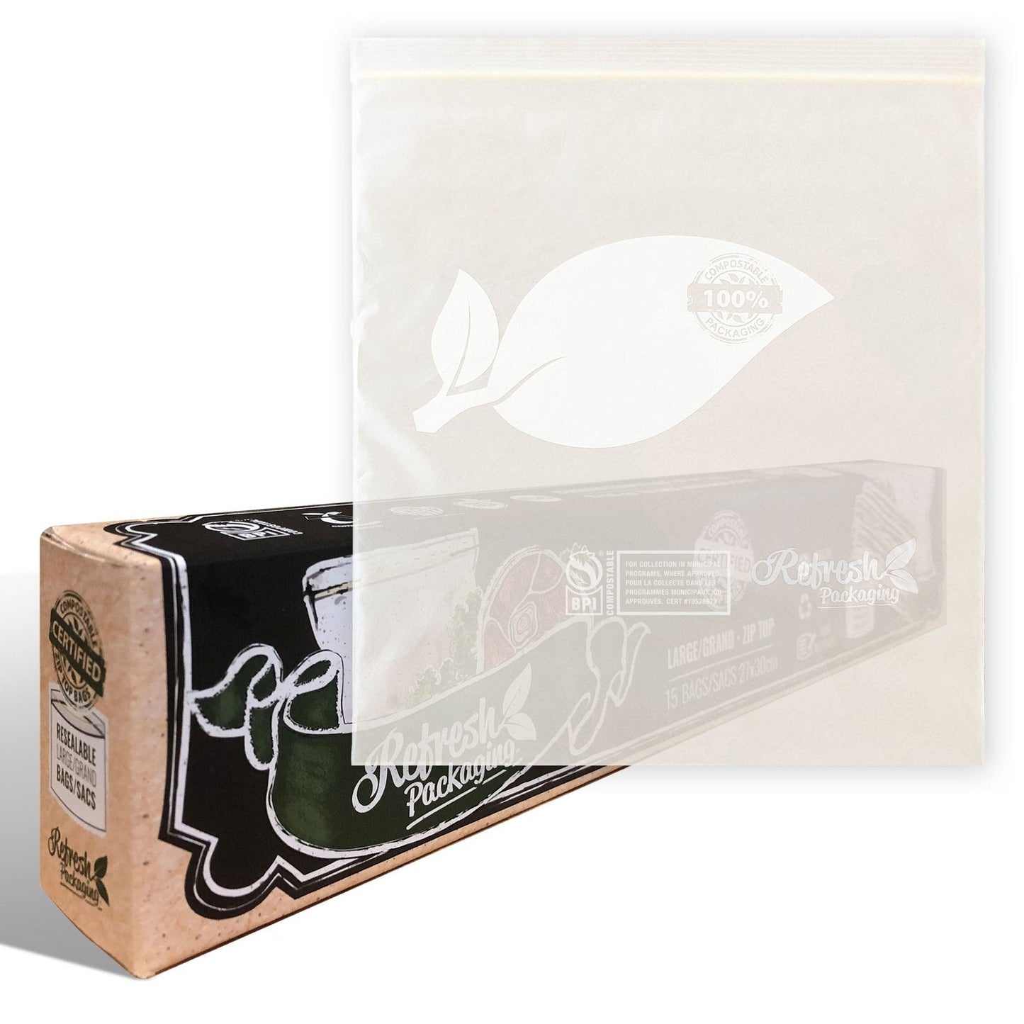 Compostable Zip - Top Bags - Refresh Packaging - AgriTech North