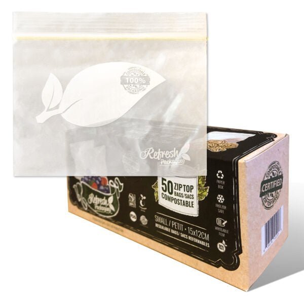 Compostable Zip - Top Bags - Refresh Packaging - AgriTech North