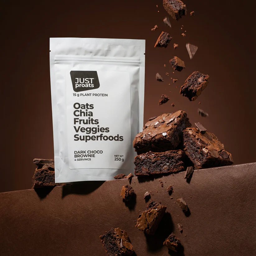 High Protein Oatmeal - Dark Chocolate Brownie | Just Proats