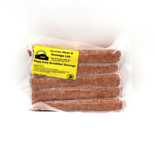 Maple Pork Breakfast Sausage - Sunrise Meat & Sausage - AgriTech North