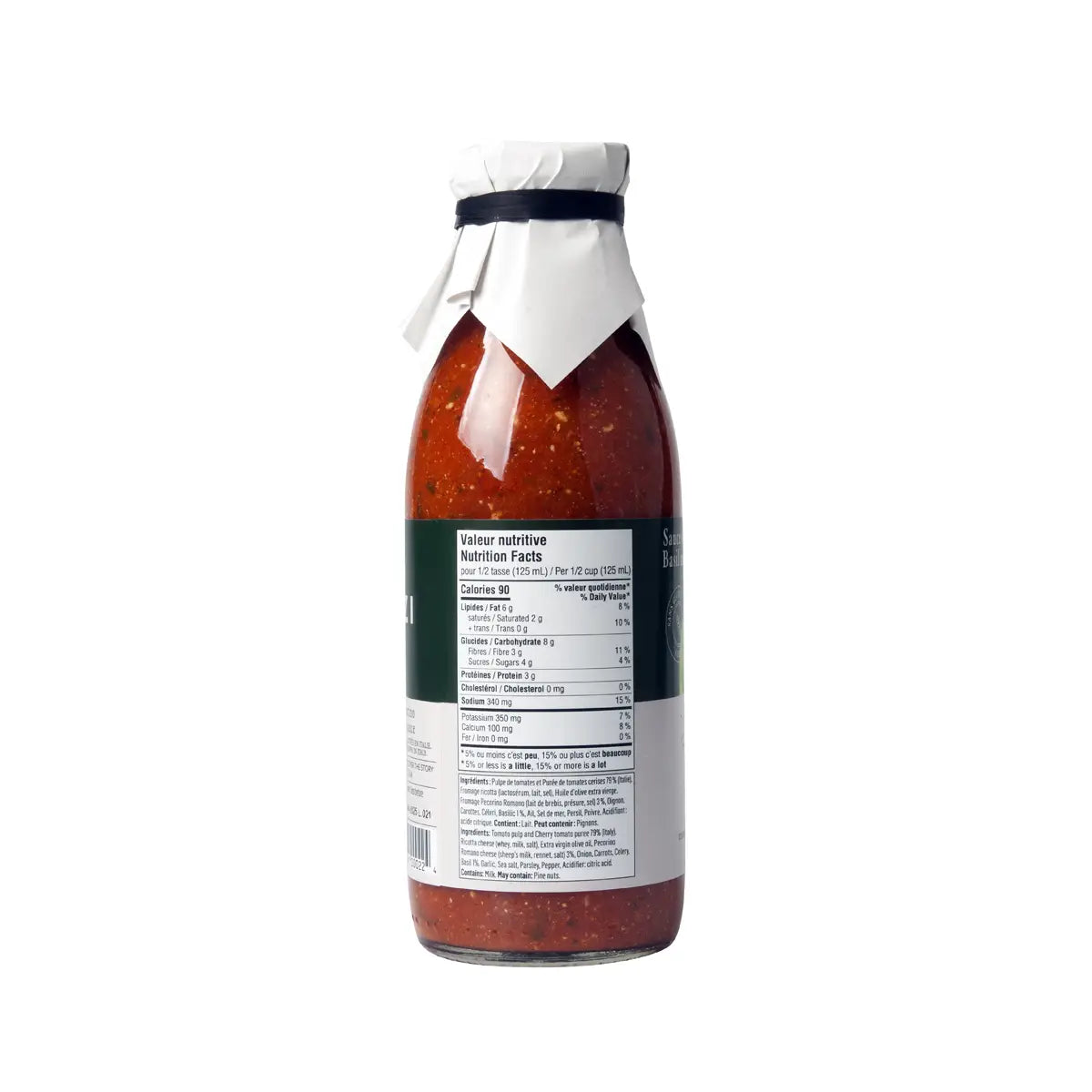 Basil and Pecorino Sauce