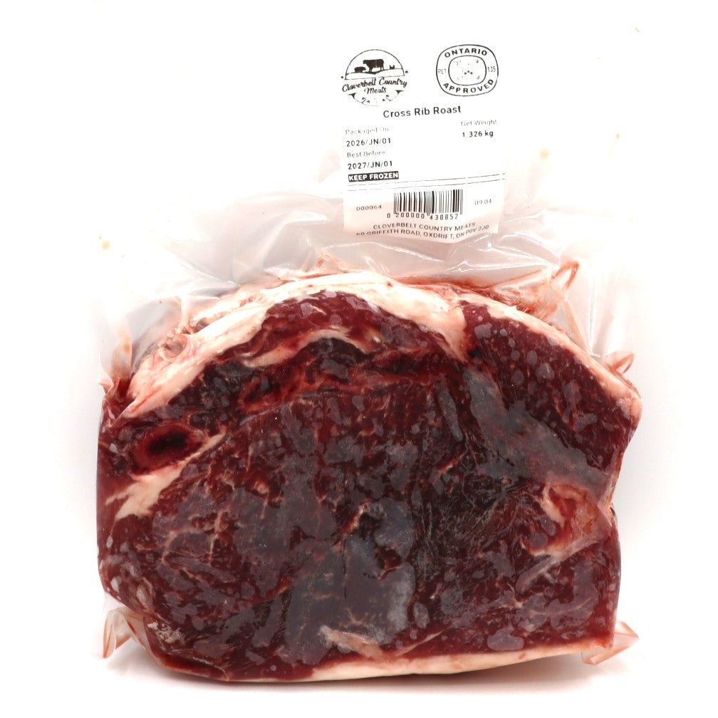 Angus Beef - Cross Rib Roast - Rocking K Ranch - Cloverbelt