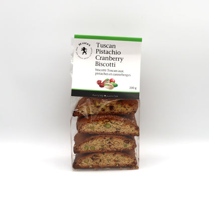 Biscotti - Pistachio Cranberry - De Luca's Specialty Foods - AgriTech North