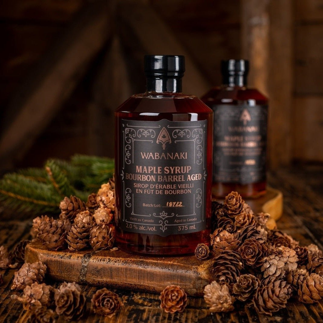 Maple Syrup - Barrel Aged Bourbon by Wabanaki Maple — Condiments — Our maple syrup is a sophisticated blend of pure natura...