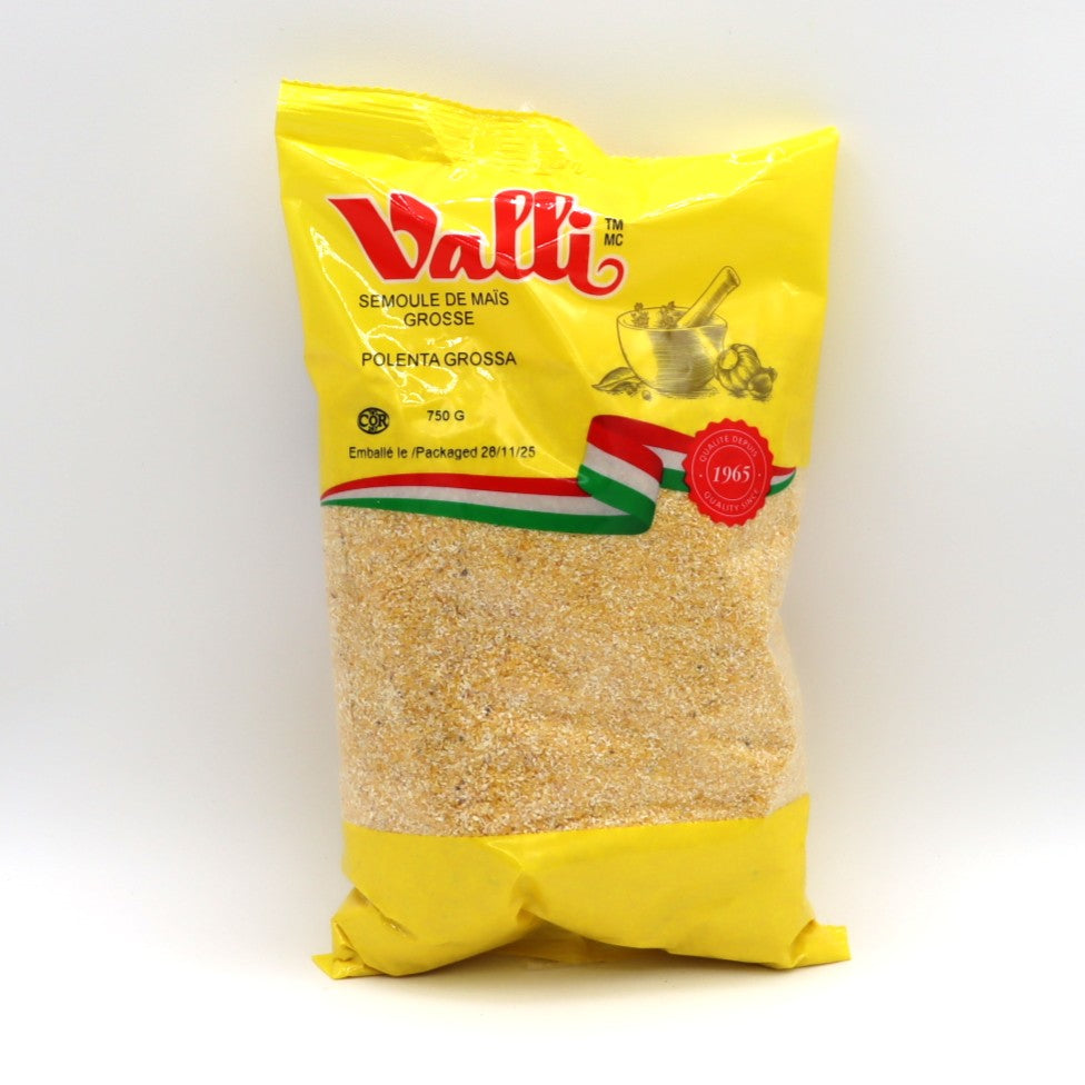 Corn Meal by Valli — Grains — Valli Corn Meal – Polenta Grossa (750g) Bring authentic Italian comfort to your