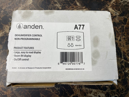 Dehumidifier Control Non-Programmable