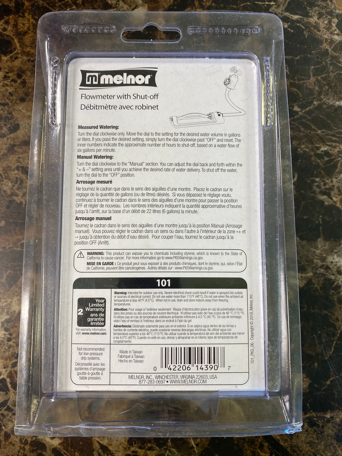 Melnor Flowmeter with Shut-off
