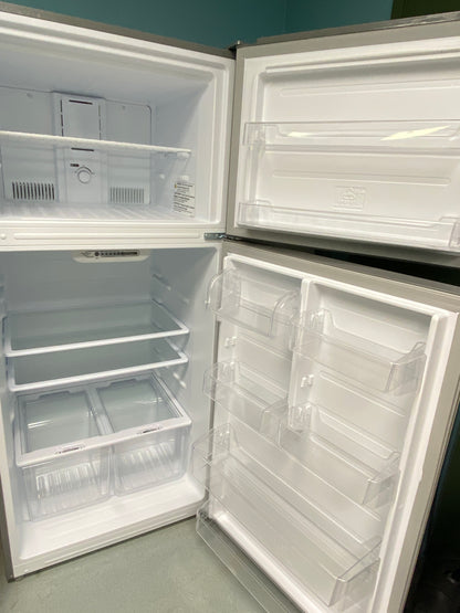 GE Top Freezer Refrigerator Stainless Steel (USED)
