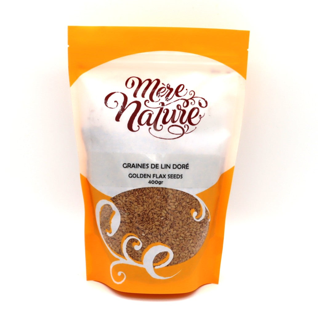 Golden Flax Seeds by Mere Nature — Mere Nature – Golden Flax Seeds (400g) Add a nutritious boost to your daily rout
