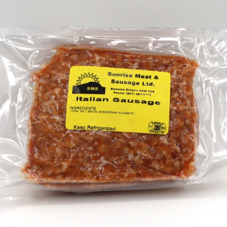 Pork - Ground Italian - Sunrise Meats - Front - Sunrise Meat & Sausage - AgriTech North