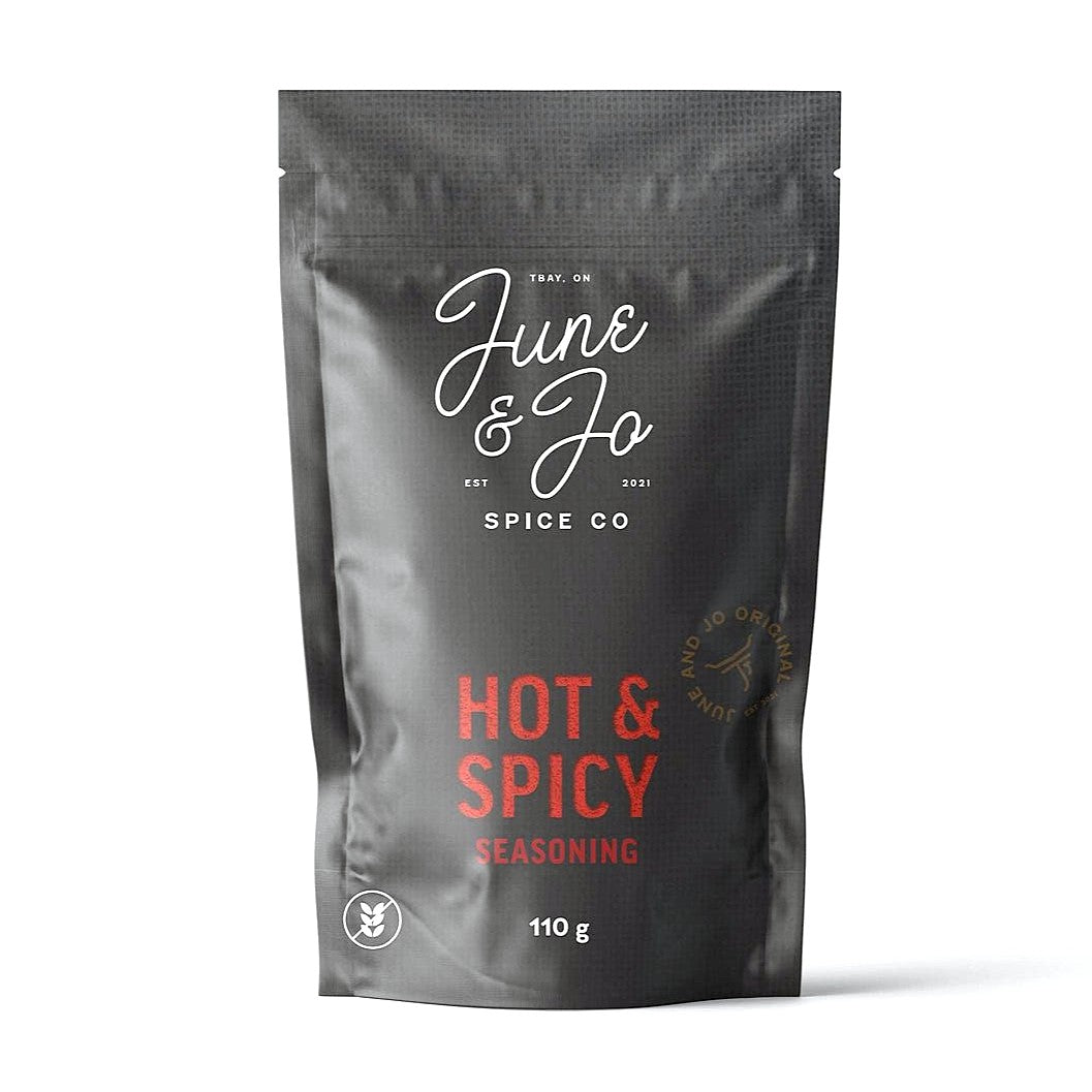 Hot & Spicy Seasoning (110g Gluten Free) by June & Jo Spice Co — Spices — Our signature blend just got hotter!