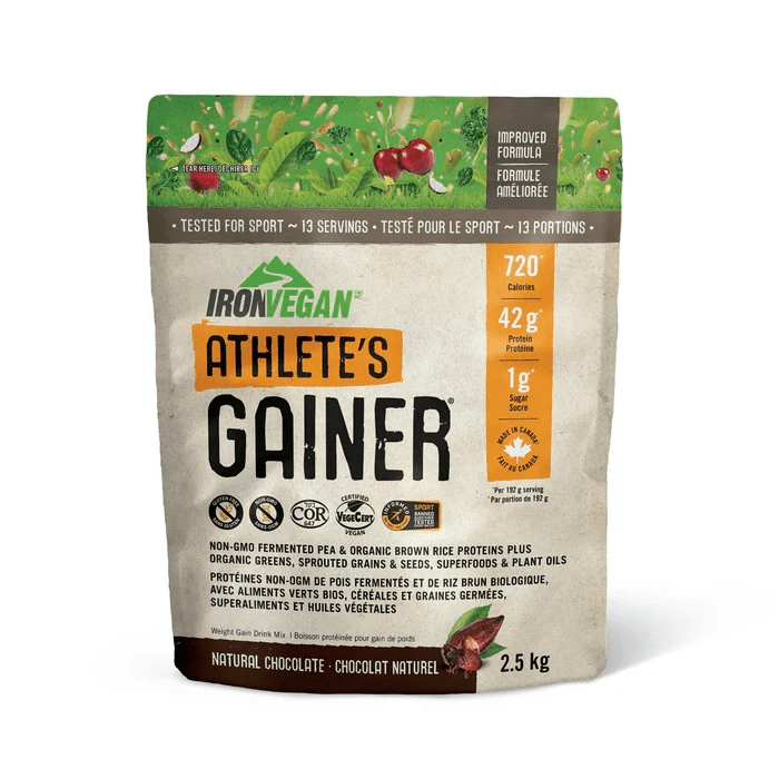 Iron Vegan Athlete's Gainer Protein Drink Mix