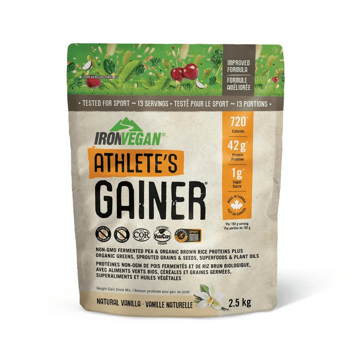 Iron Vegan Athlete's Gainer Protein Drink Mix