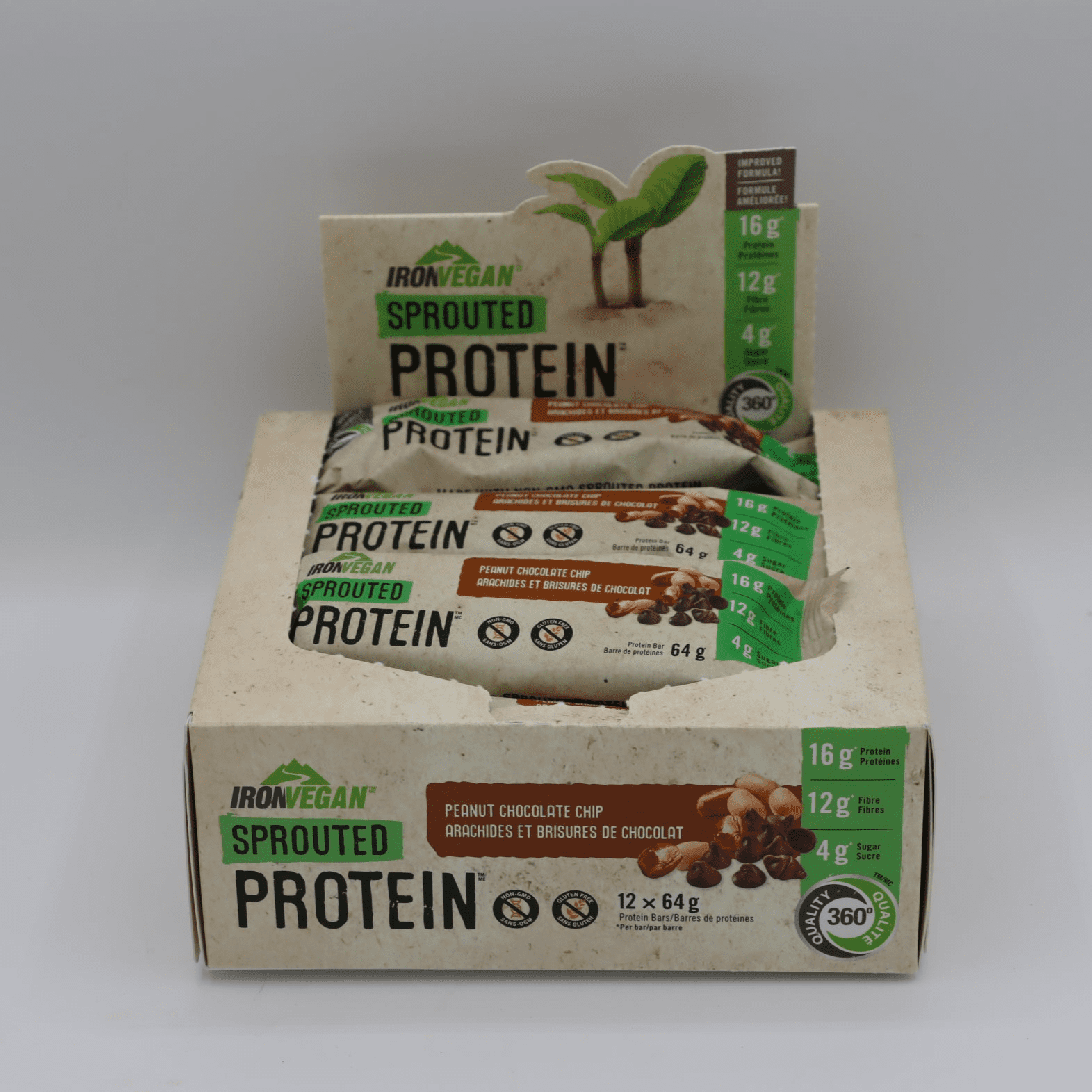 Iron Vegan Sprouted Protein Bars