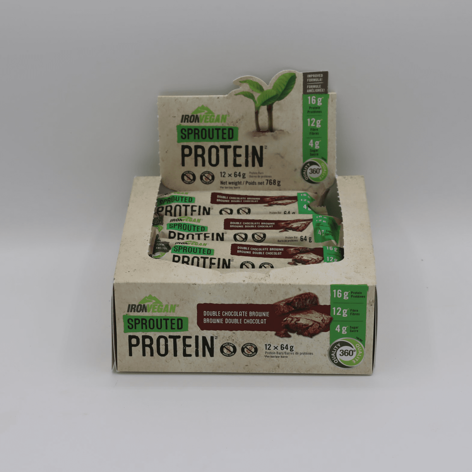 Iron Vegan Sprouted Protein Bars