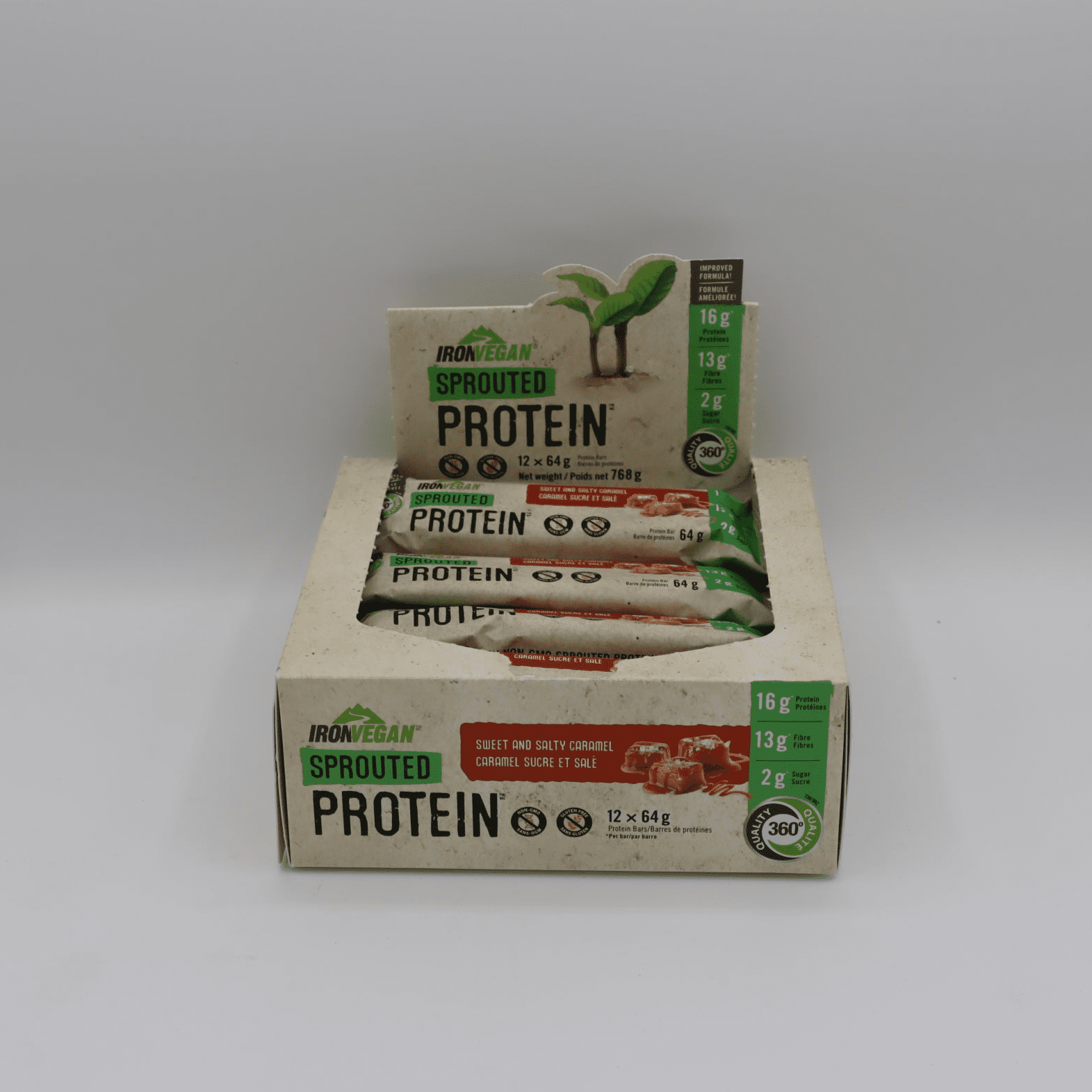 Iron Vegan Sprouted Protein Bars