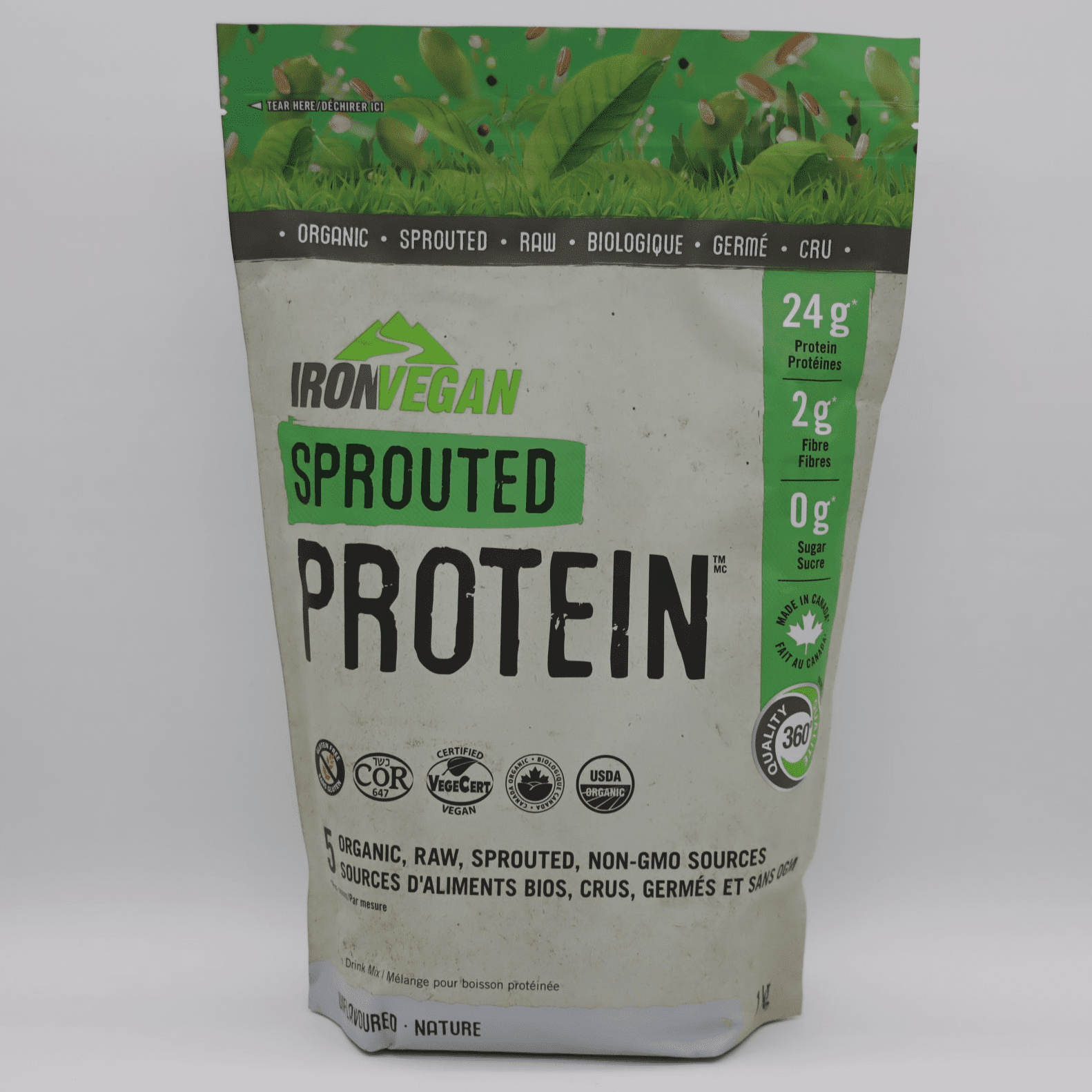 Iron Vegan Sprouted Protein Drink Mix