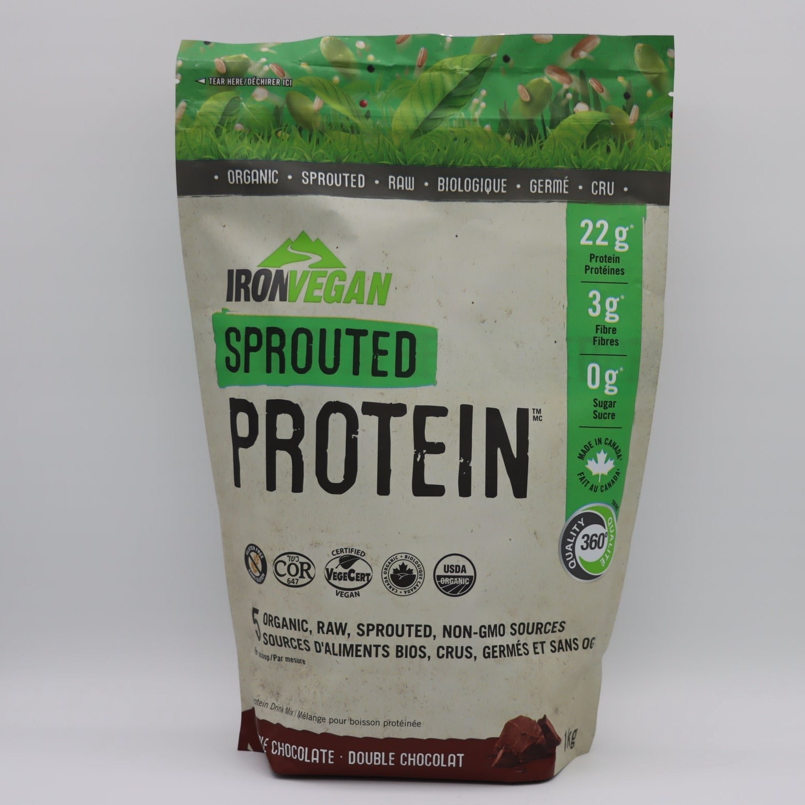 Iron Vegan Sprouted Protein Drink Mix