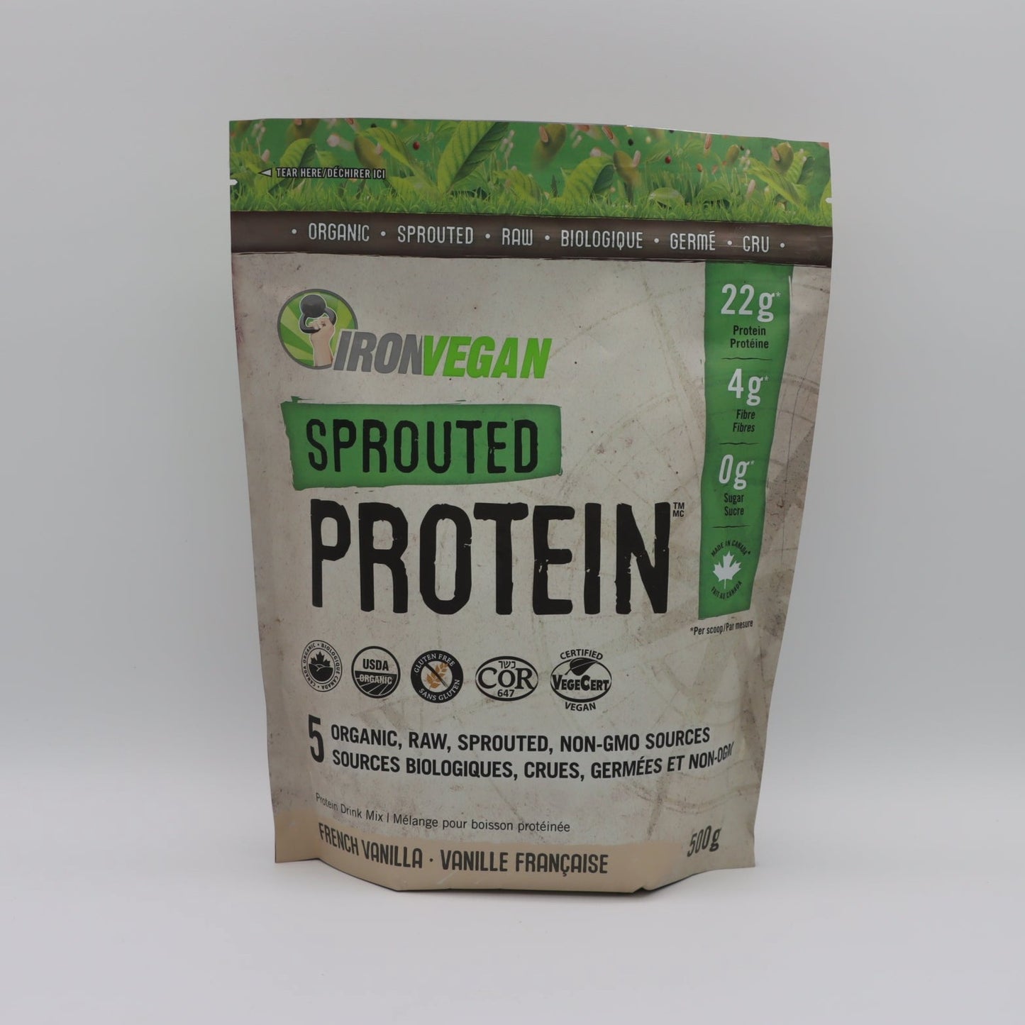 Iron Vegan Sprouted Protein Drink Mix