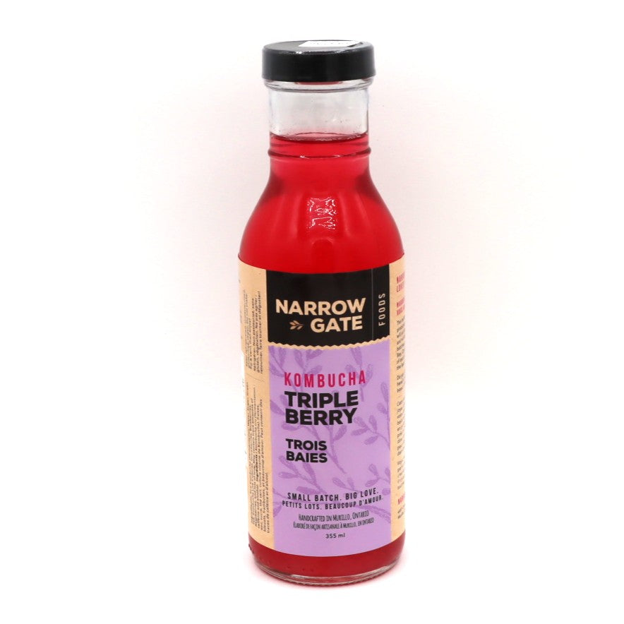 Kombucha - Triple Berry - Narrow Gate — Beverage — Narrow Gate Kombucha – Triple Berry (355ml) Enjoy a bright, fruit-forwa...