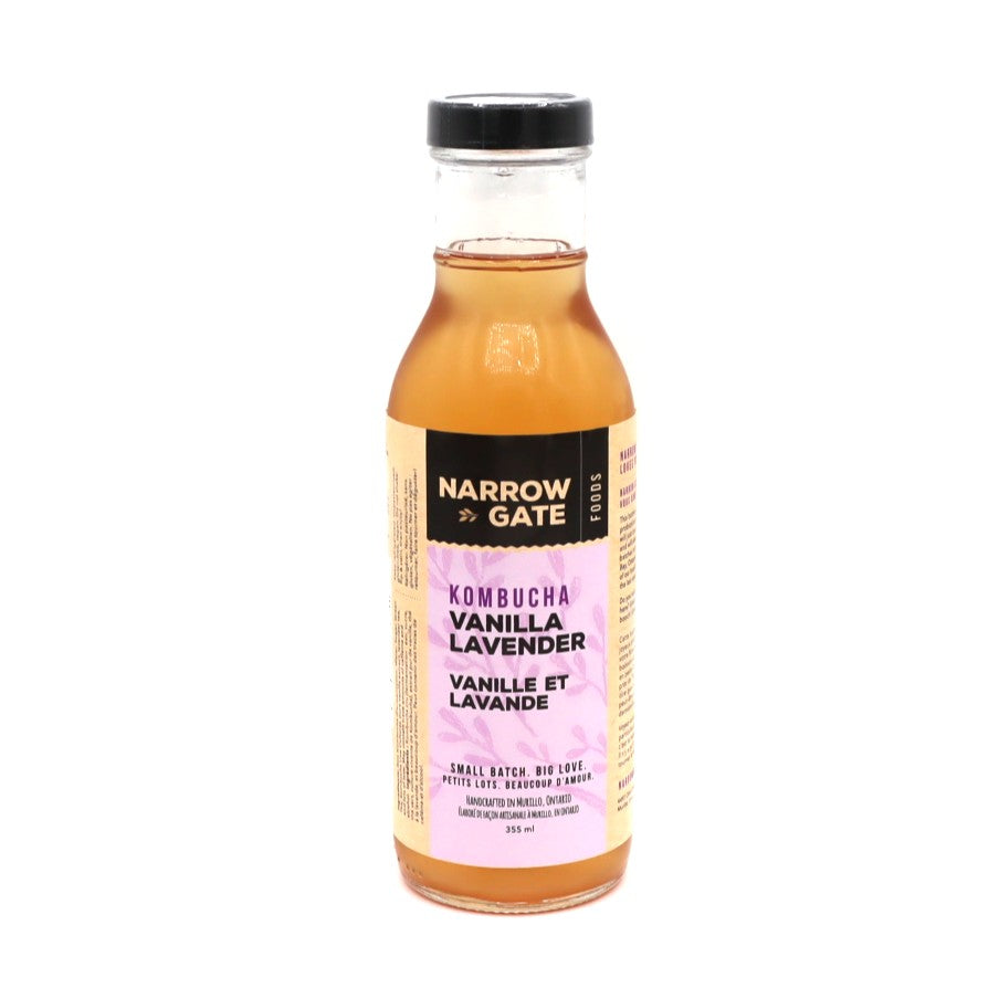 Kombucha - Vanilla Lavender - Narrow Gate — Beverage — Narrow Gate Kombucha – Vanilla Lavender (355ml) Enjoy a smooth, cal...