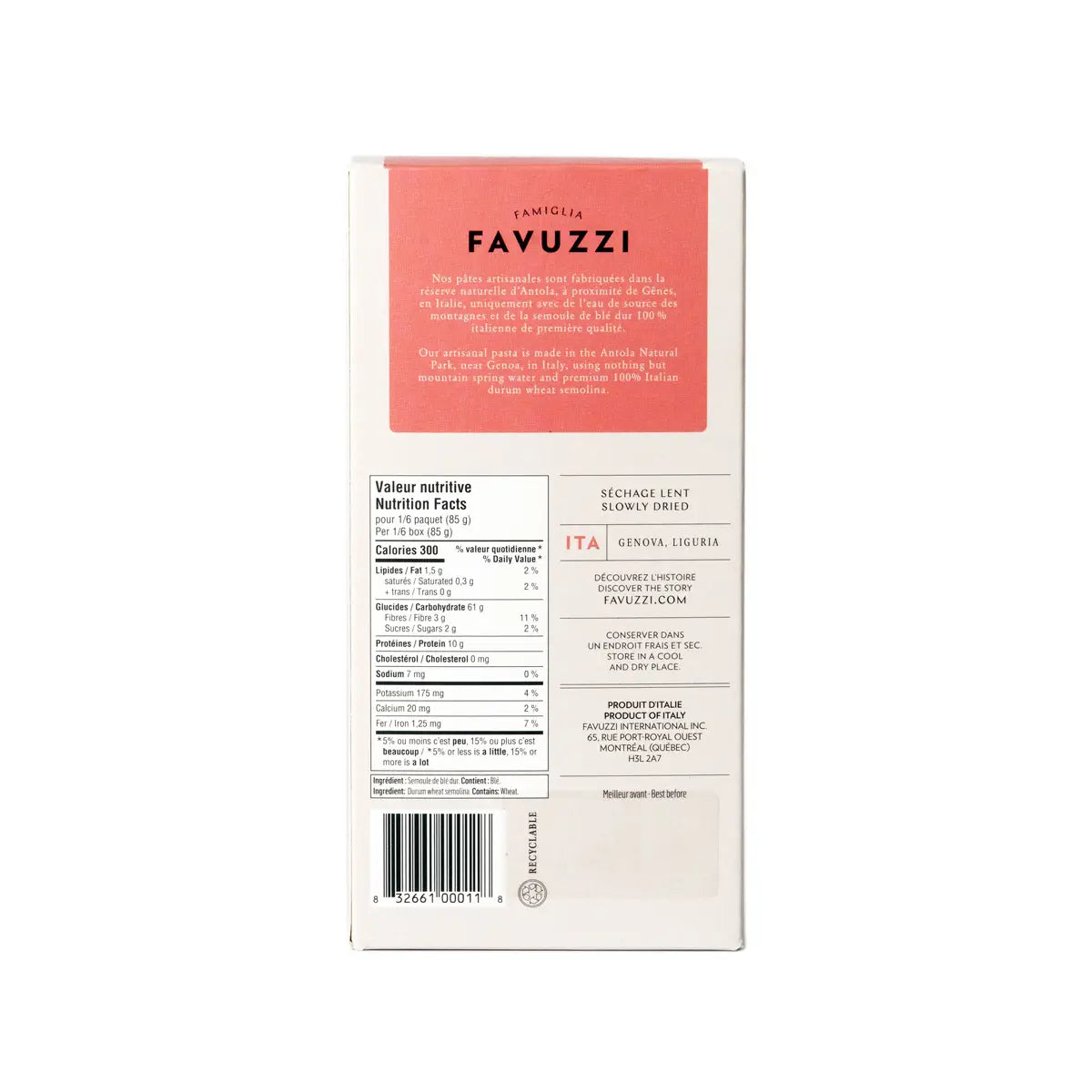 Lasagne Noodles - Favuzzi