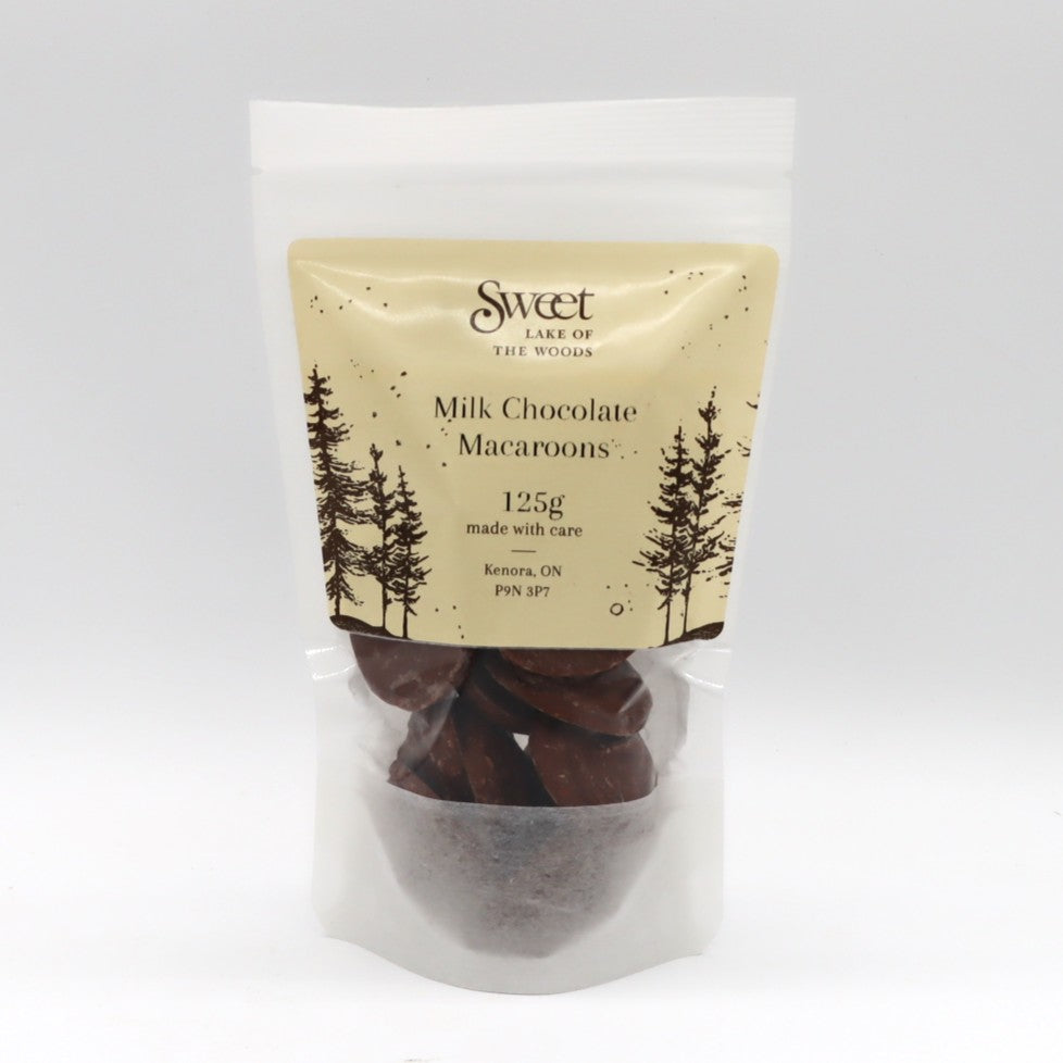 Milk Chocolate Macaroons by Sweet Lake of the Woods — Sweet Lake of the Woods – Milk Chocolate Macaroons (125g) Indulge in...