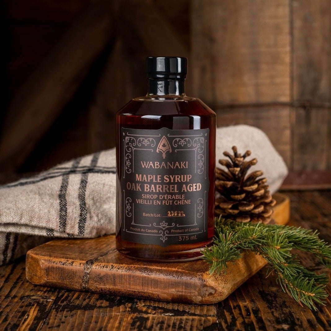 Maple Syrup - Barrel Aged Oak by Wabanaki Maple — Condiments — A roasted thick flavour with honeyed overtones, this maple ...