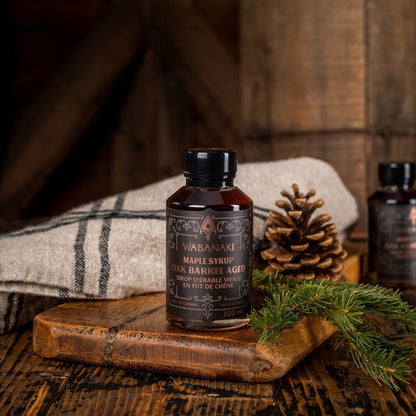 Maple Syrup - Barrel Aged Oak by Wabanaki Maple — Condiments — A roasted thick flavour with honeyed overtones, this maple ...