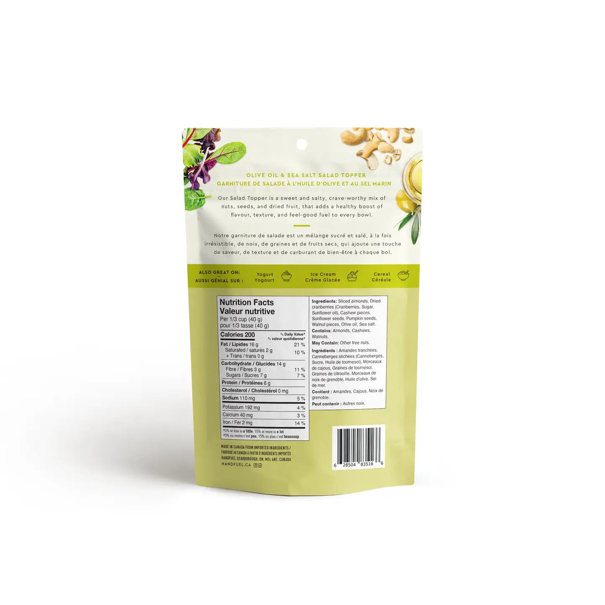 Olive Oil and Sea Salt Salad Topper