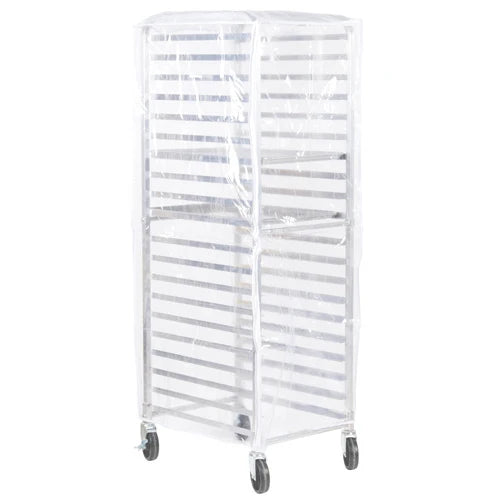 Omega Heavy Duty Reusable OMALRK-20-CV Cover for 20 and 30 Tier Sheet Pan Racks - 2 Zippers