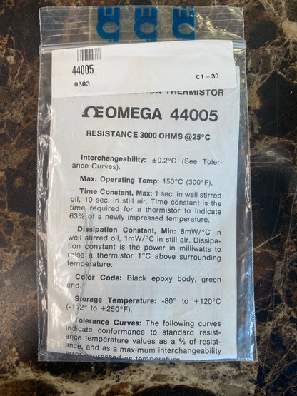 Omega Precision Thermistor 44005