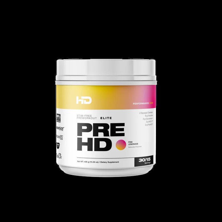 PreHD ELITE Stim-Free Preworkout Powder - 455g 16oz