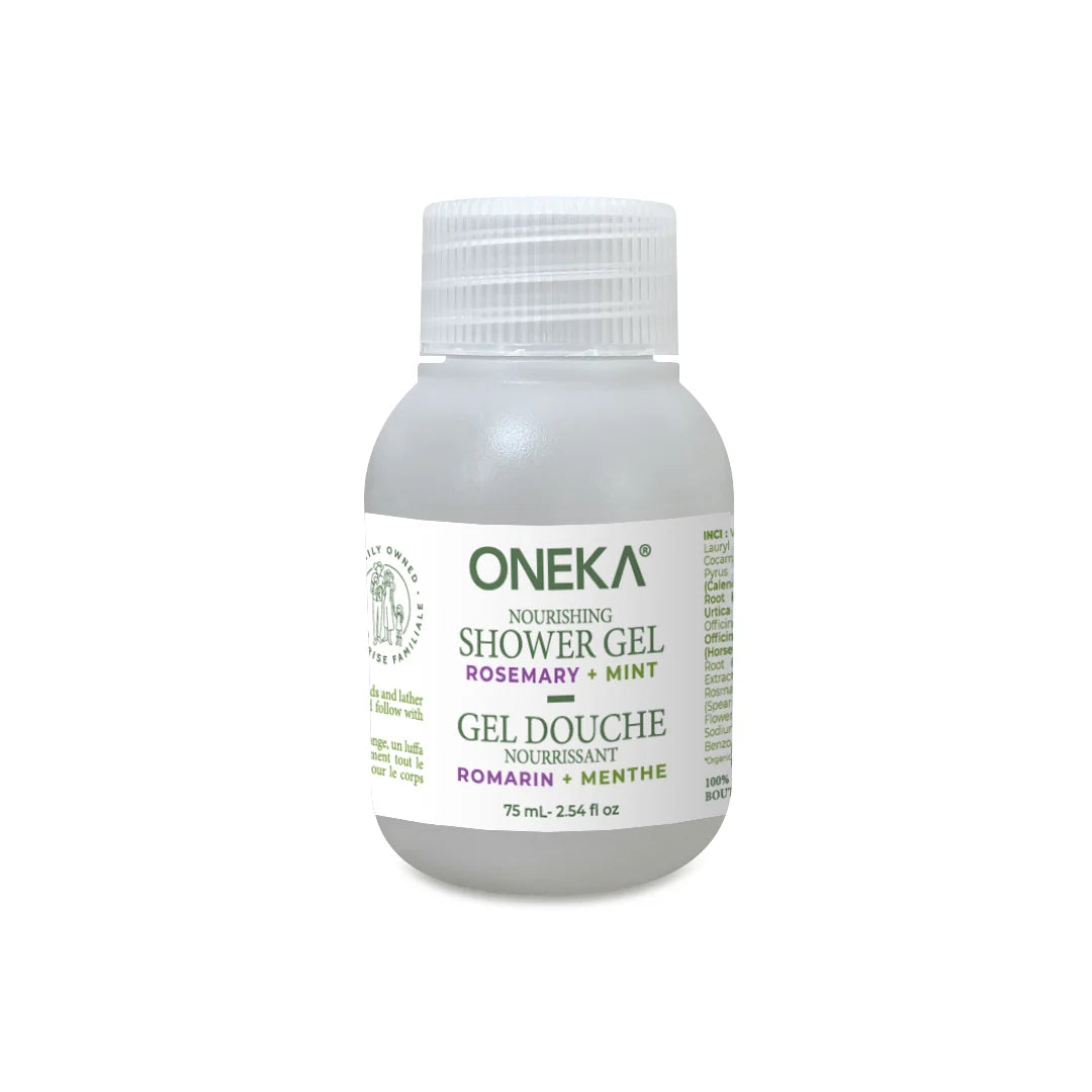 Shower Gel - Rosemary & Mint - ONEKA Travel Size (75ml)