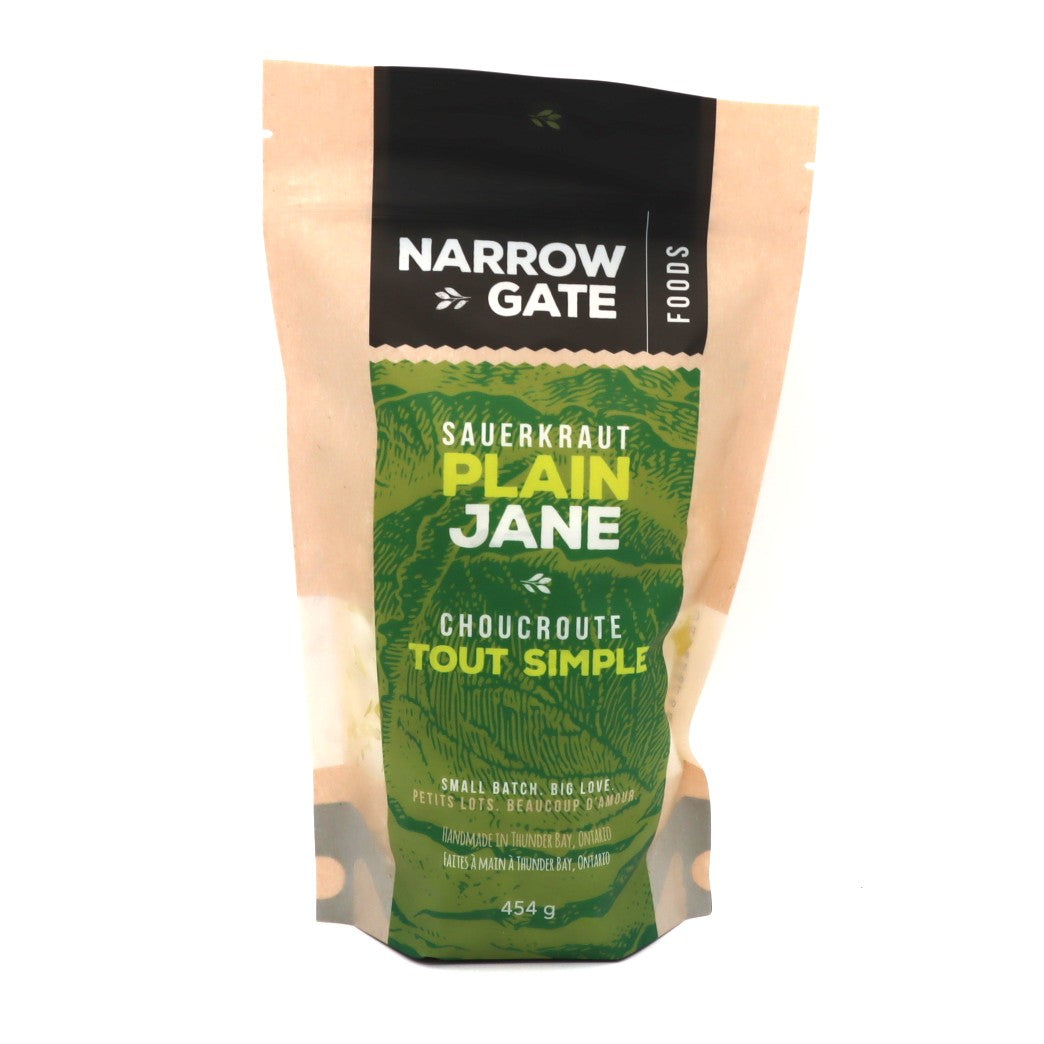 Sauerkraut - Plain Jane - Narrow Gate — Condiments & Sauces — Narrow Gate Sauerkraut – Plain Jane (454g) Enjoy a crisp, ta...