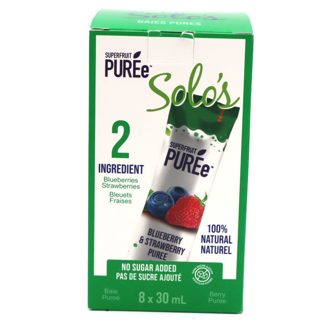 Superfruit Puree - Solo's Blueberry & Strawberry Puree - Healthy Berries Ltd - AgriTech North