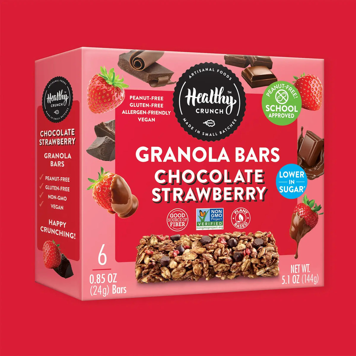 Strawberry Chocolate Granola Bars