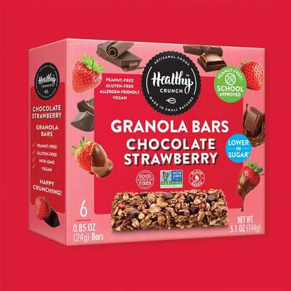 Strawberry Chocolate Granola Bars