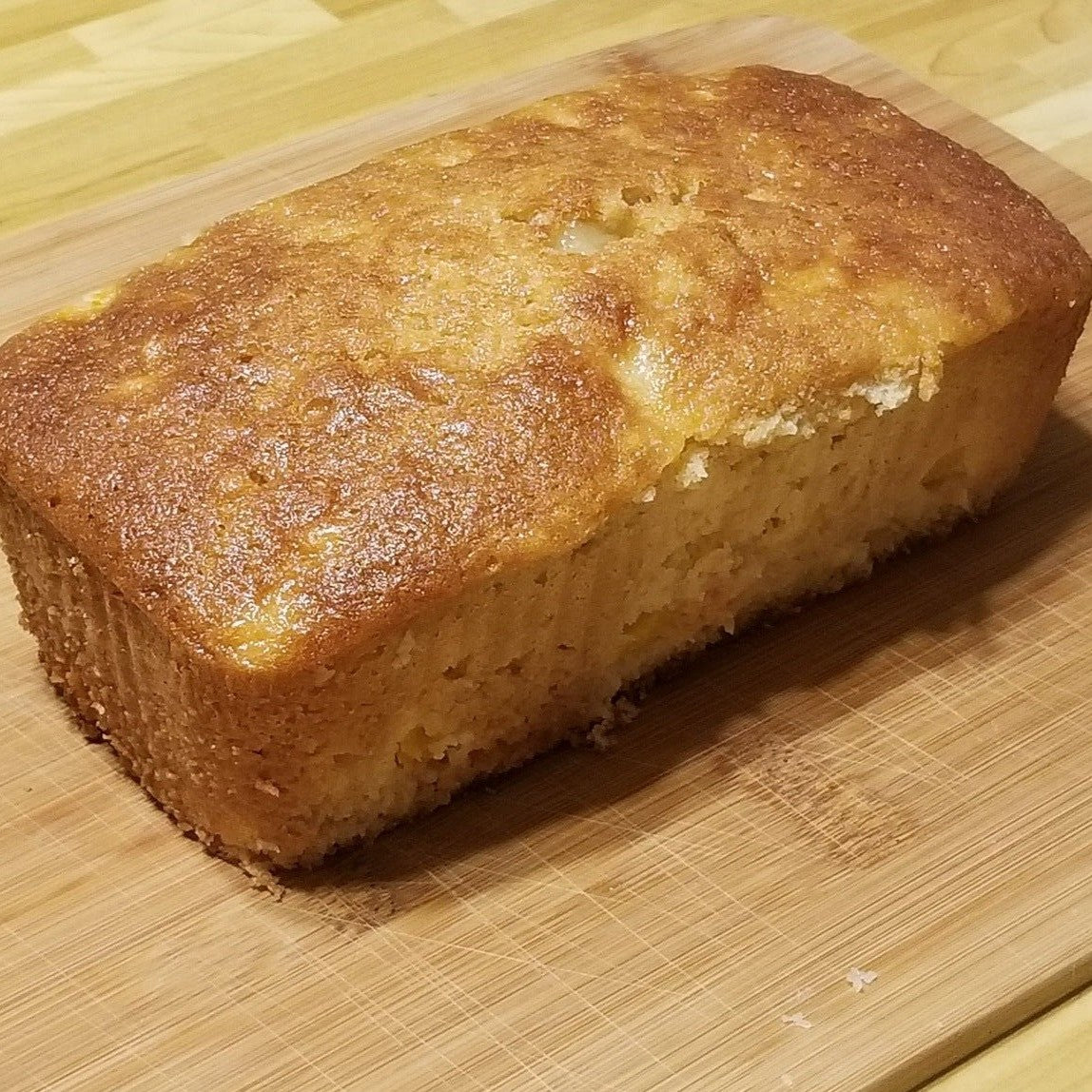 Sweet Loaf Cake - Peach Cobbler by Evergreen Produce — Bread — Evergreen Produce – Peach Cobbler Sweet Loaf Cake (1.5–2 lb...