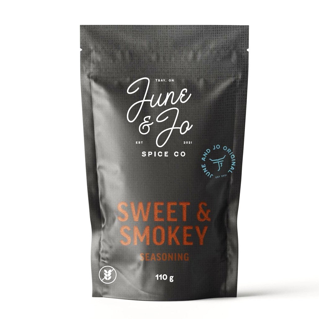 Sweet & Smokey Seasoning (110g Gluten Free) by June & Jo Spice Co — Spices — Grilling, smoking, frying or baking, this sea...
